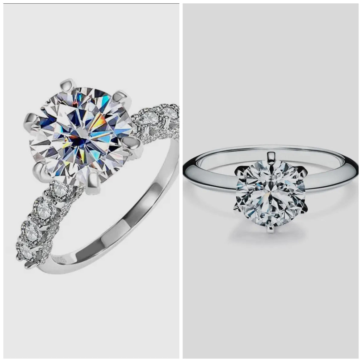 #00447 Moissanite wedding ring