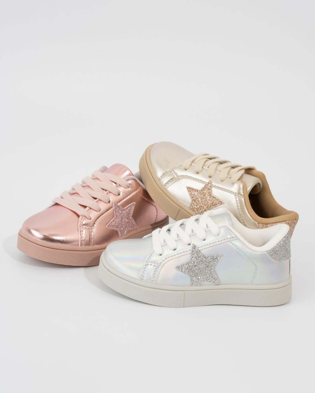 #00545 Holographic star shoes