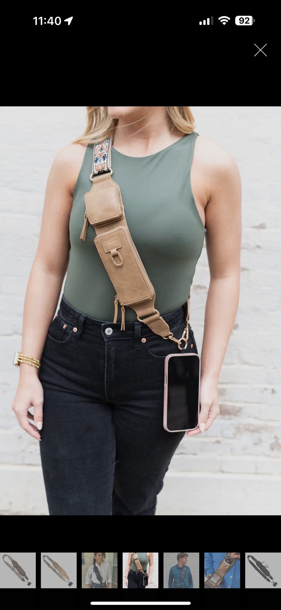 #00648 zip and clip on the go crossbody bags