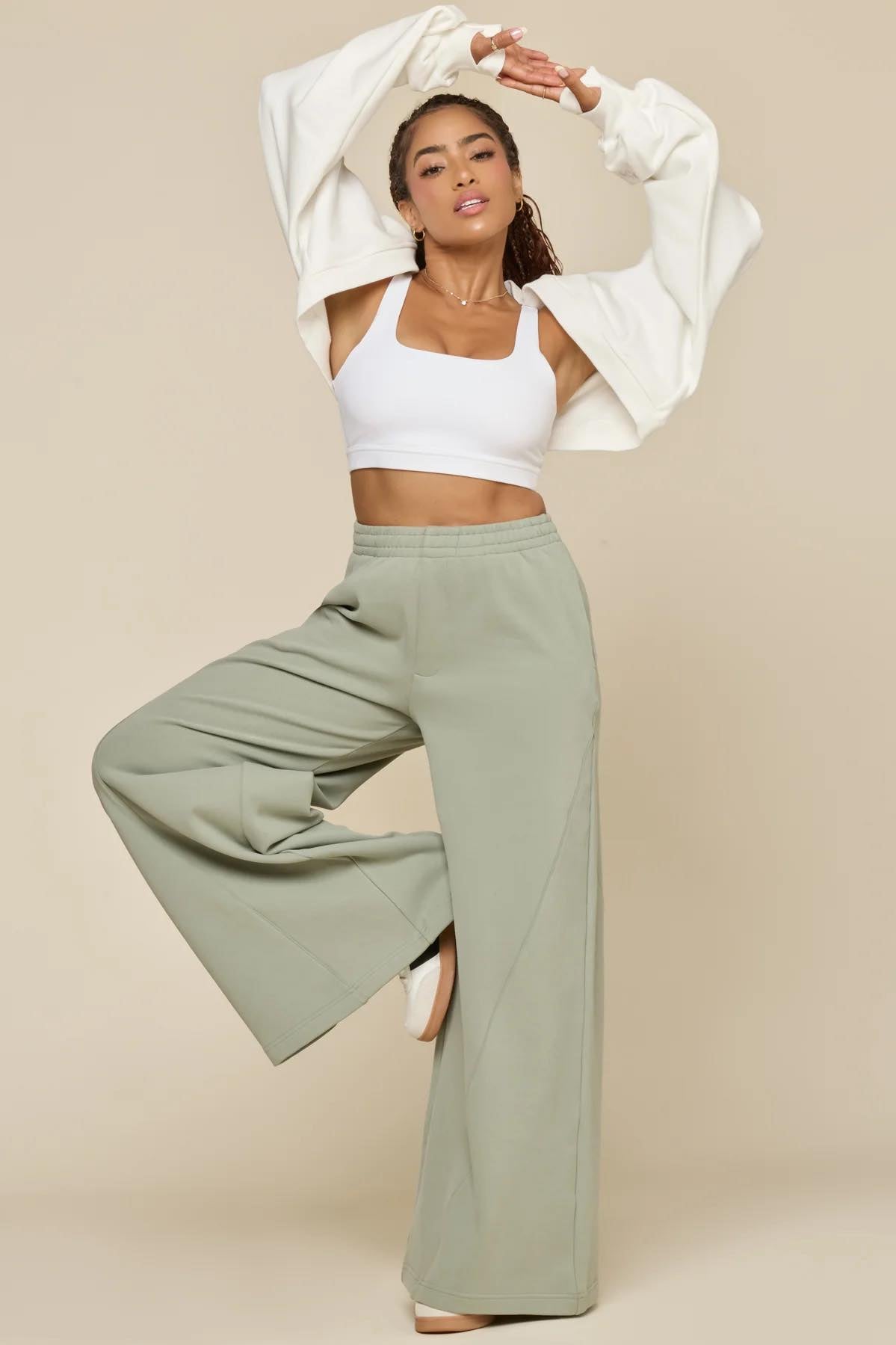 #00665 Popflex Super wide sweatpants