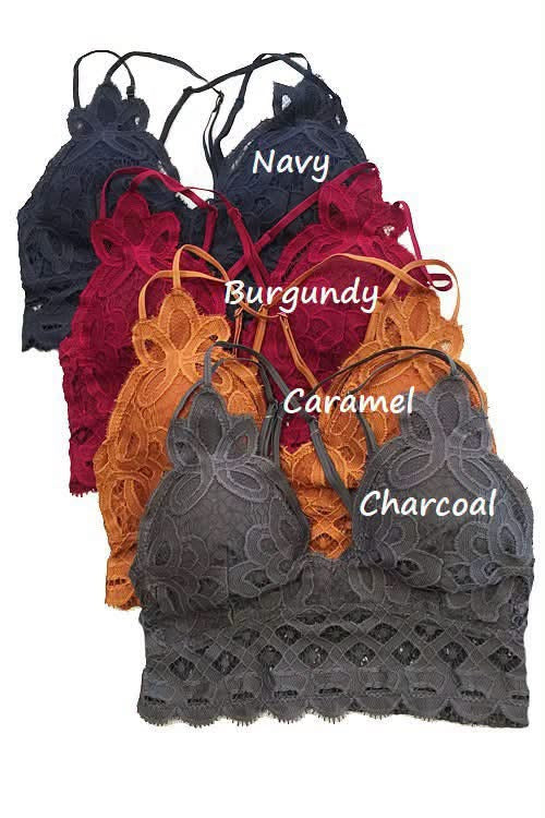 #01167 SF Crochet lace bralettes