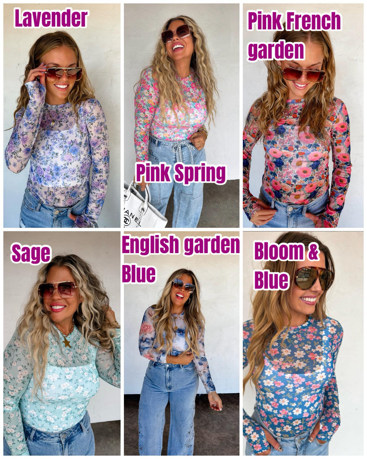 #00813 Blakeley mesh florals