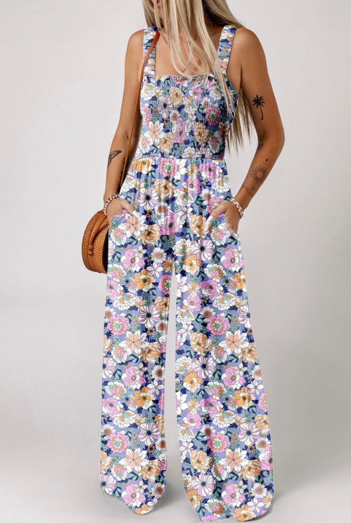 #00881 Flower Power romper
