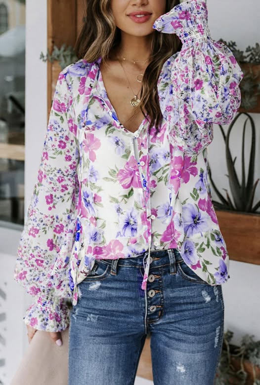#00909 Floral boho beauty