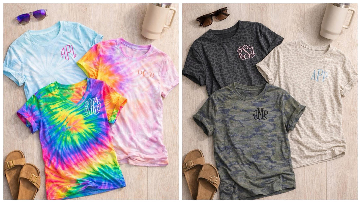 #01001 Monogrammed fashion tees