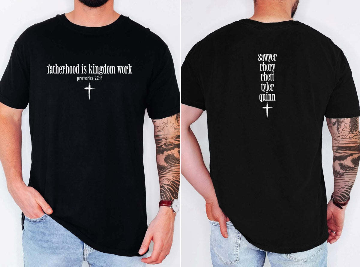 #01033 Fatherhood is kingdom work Tee