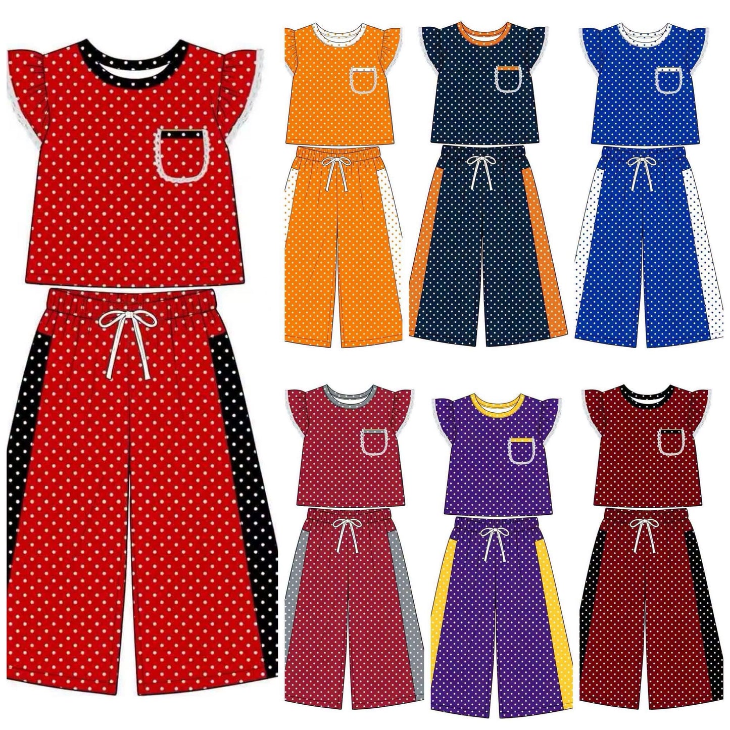 #01142 Team inspired bitty dot set.