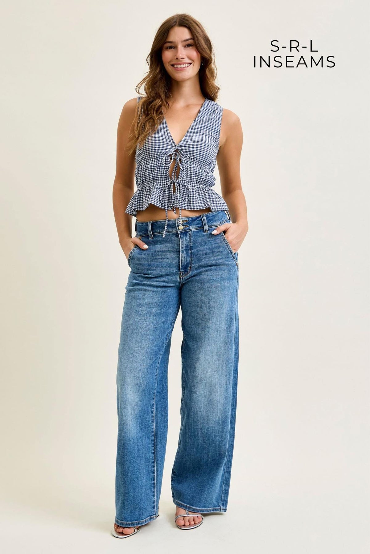 #00804 JB 3 inseam wide leg trousers