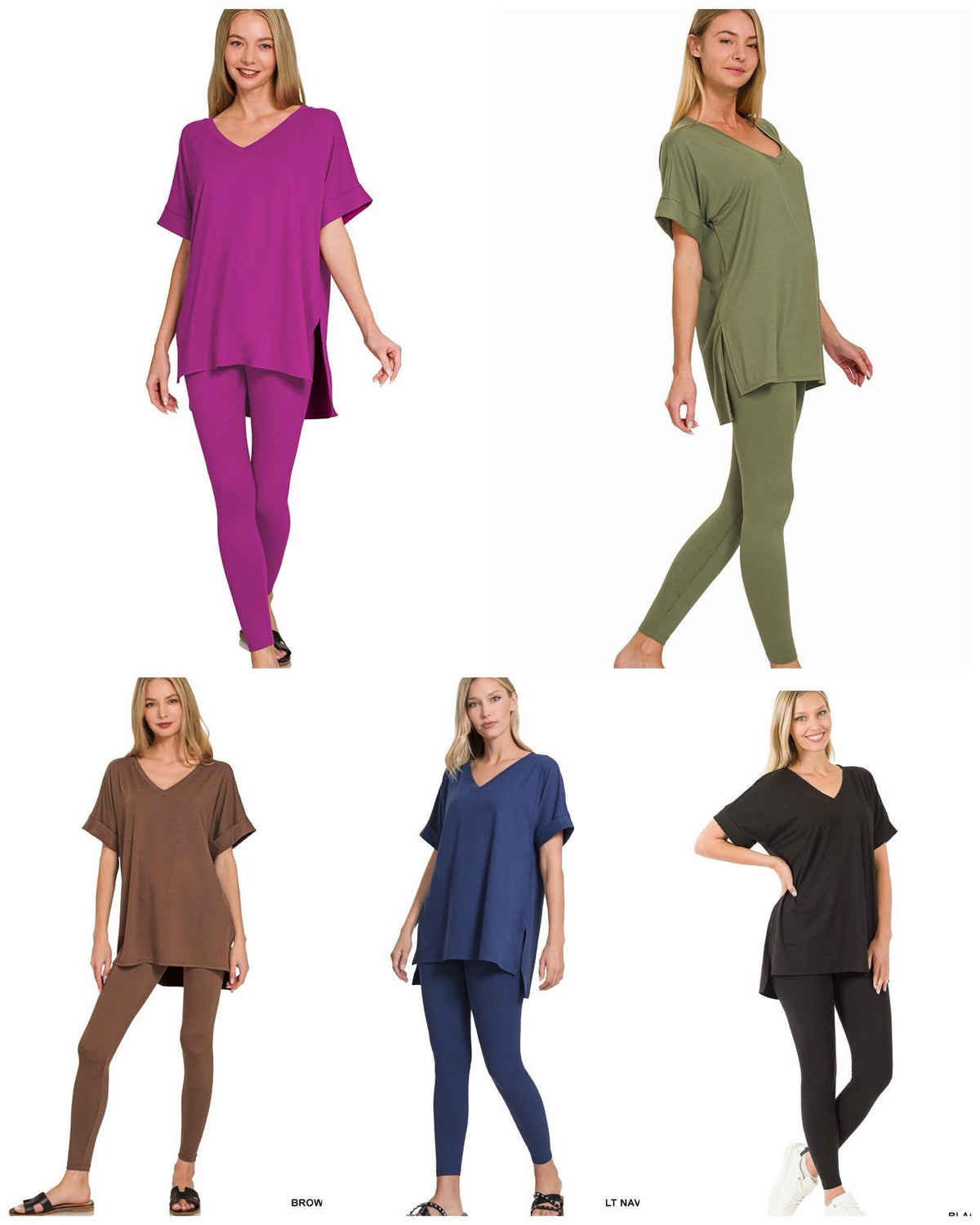 #00897 Spring short sleeve chill sets