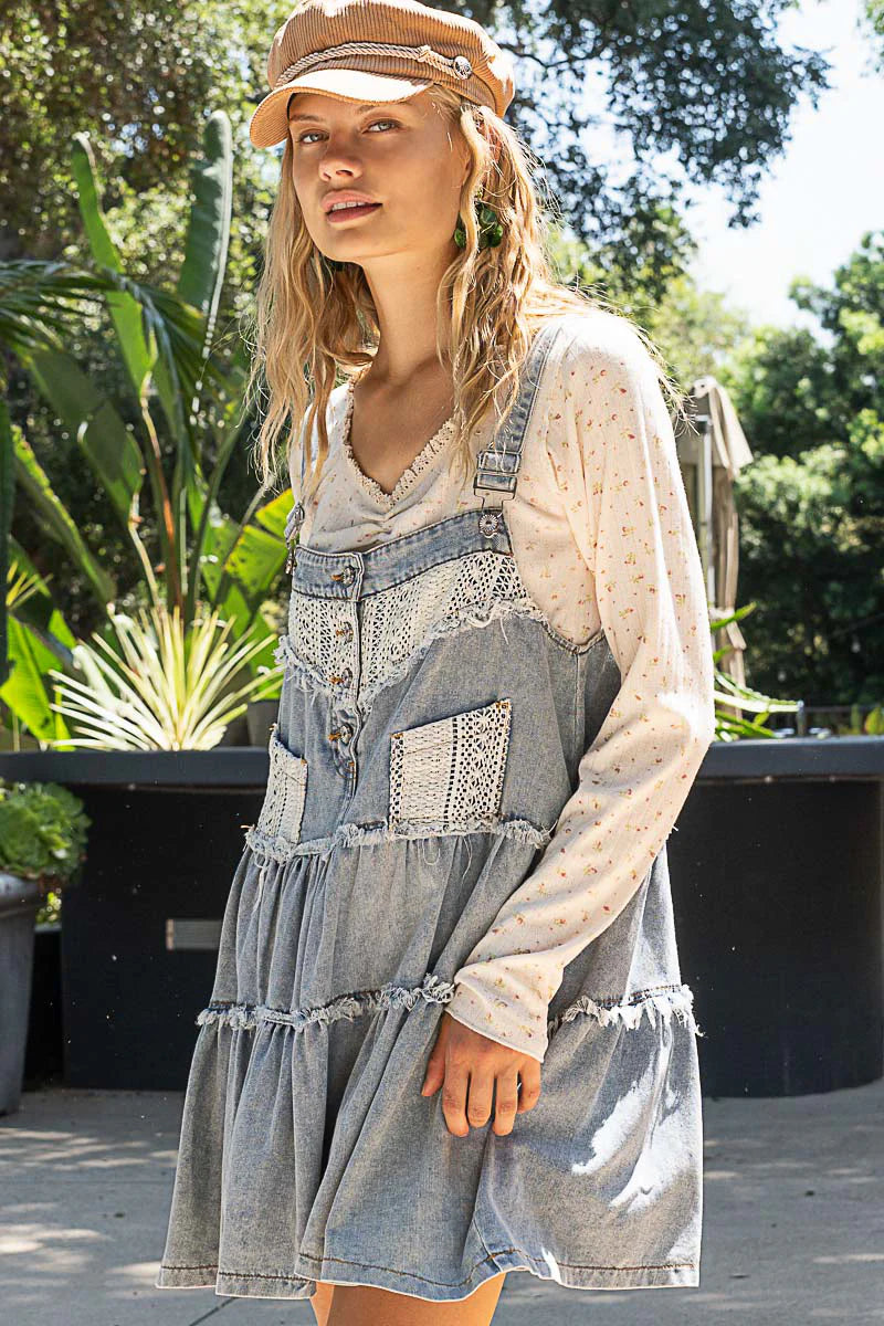 Denim & Lace Dress