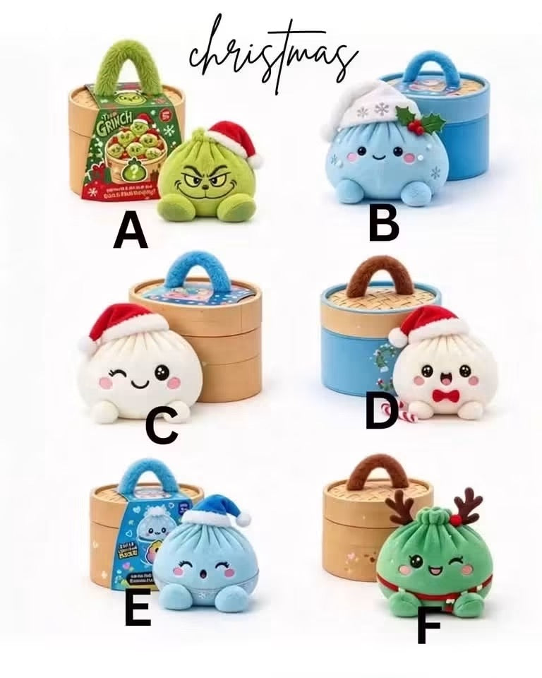 #01176 plushy dumplings Christmas