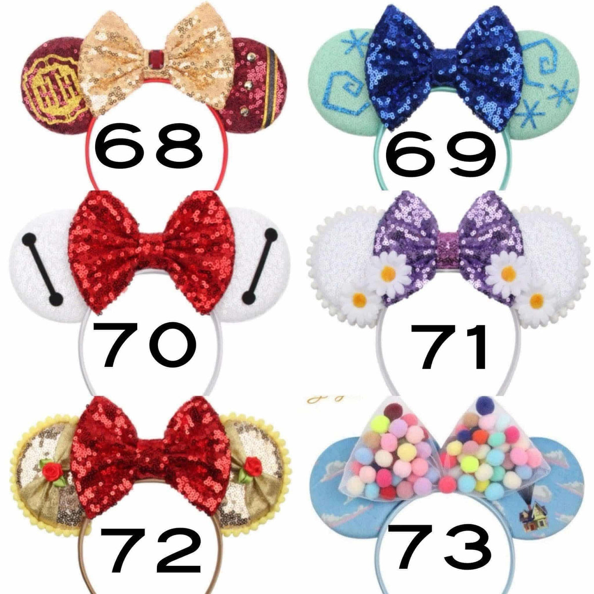 #00329 Mouse Ears (Styles #62 - # 73)