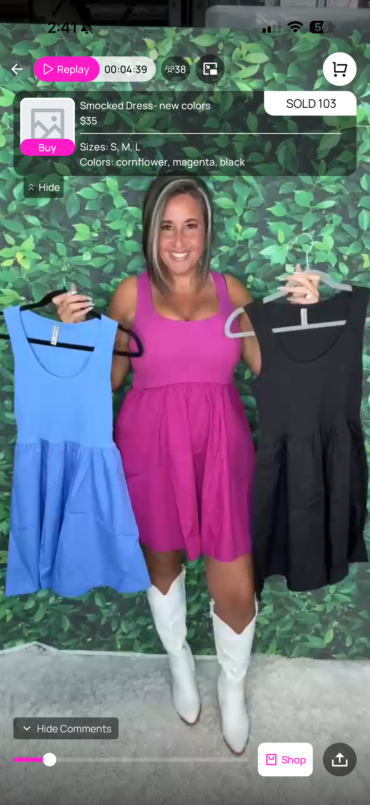 Smocked dress