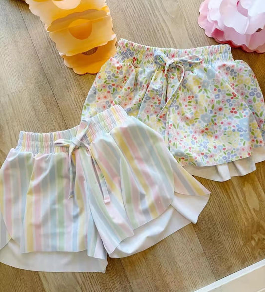 #00131 Printed Butterfly Shorts