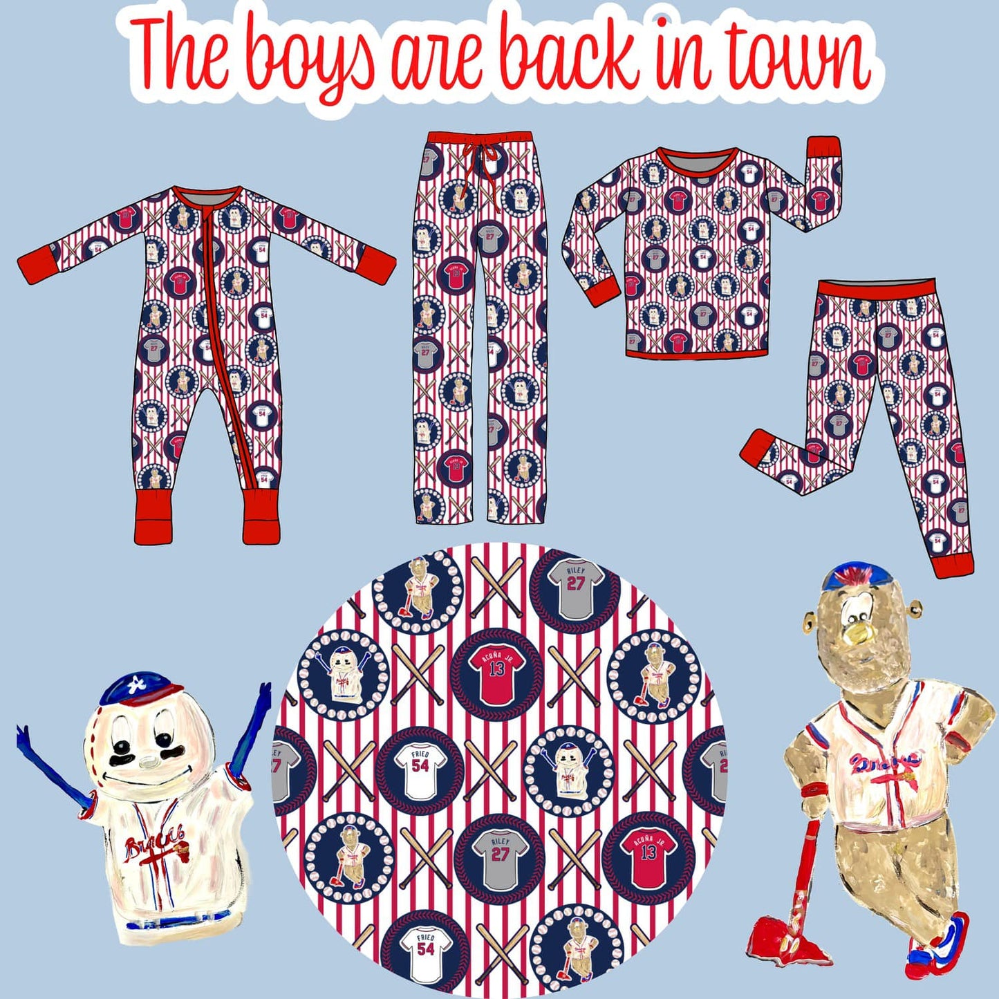 #00123 The Boys Are Back In Town Bamboo - Two-Piece