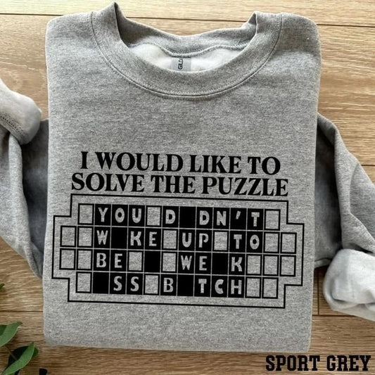 #00150 Solve the Puzzle Sweatshirt