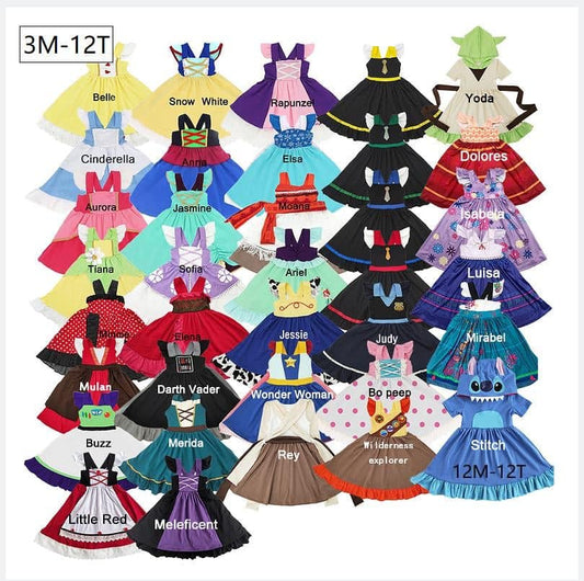 #00216 Little Girl Dis Dress - Doll
