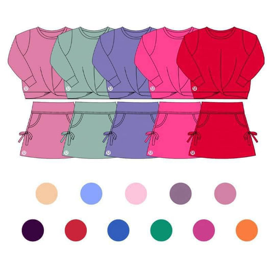 #00239 Lu Long Sleeve Skort Set