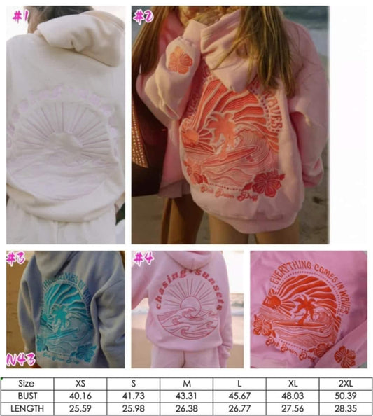#00248 Palm Puff Hoodies