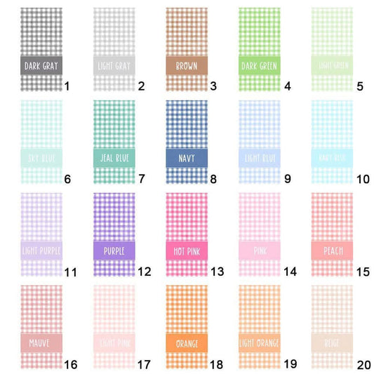 #00279 Gingham Name Beach Towel