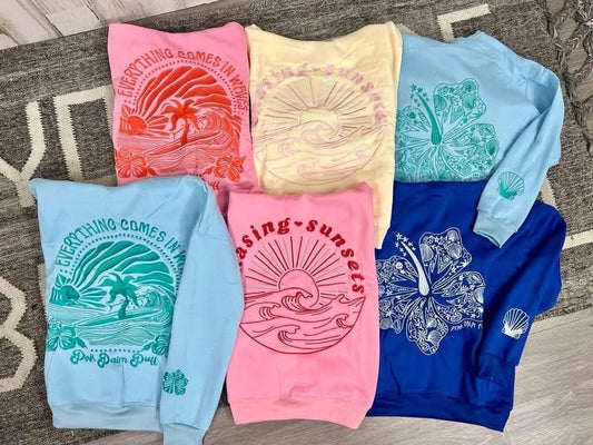 #00322 Pink Palm Hoodie (round 2)