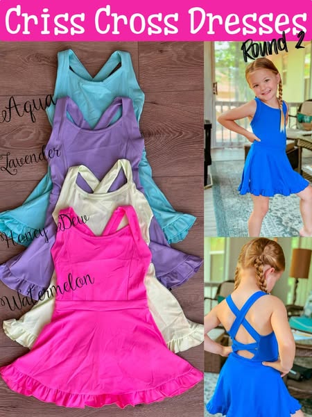 #00350 Spring Ruffle Skort Dresses (rd 2)