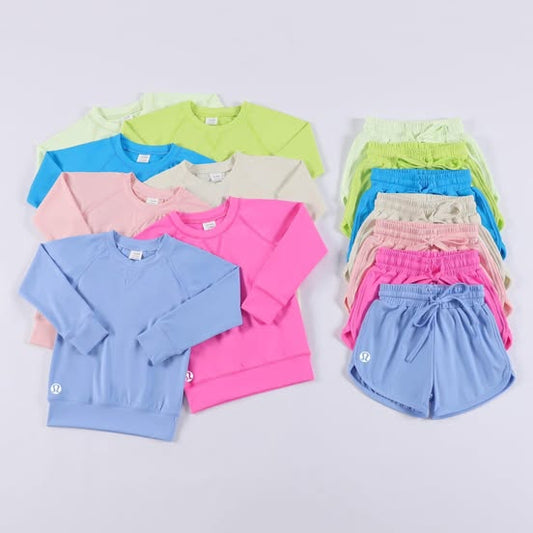 #00353 Girls Athletic Pullover Set