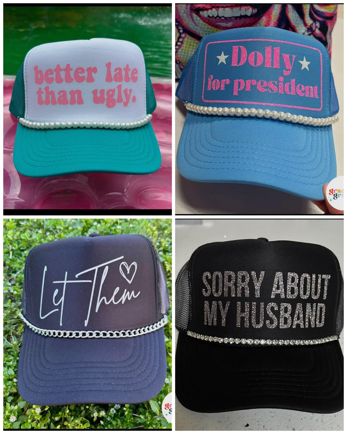 #00379 Fancy trucker hats