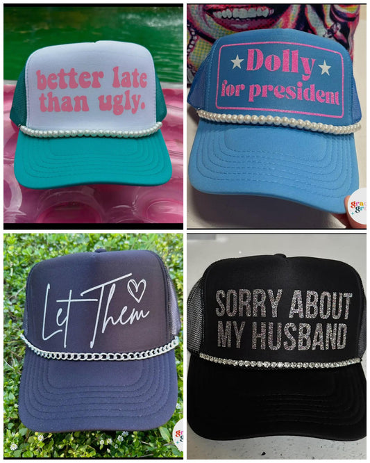 #00379 Fancy trucker hats