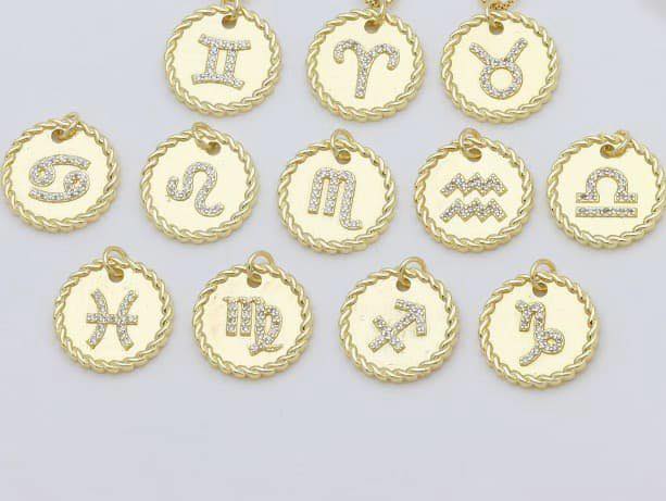 #00406 Bougie zodiac necklaces