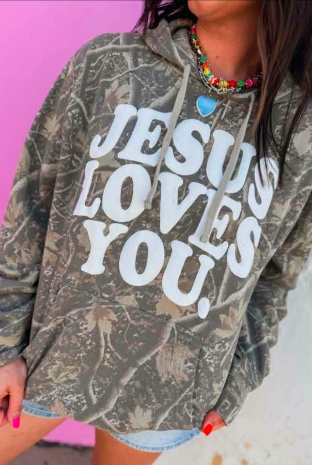 #01129 SSD Jesus loves you hoodie