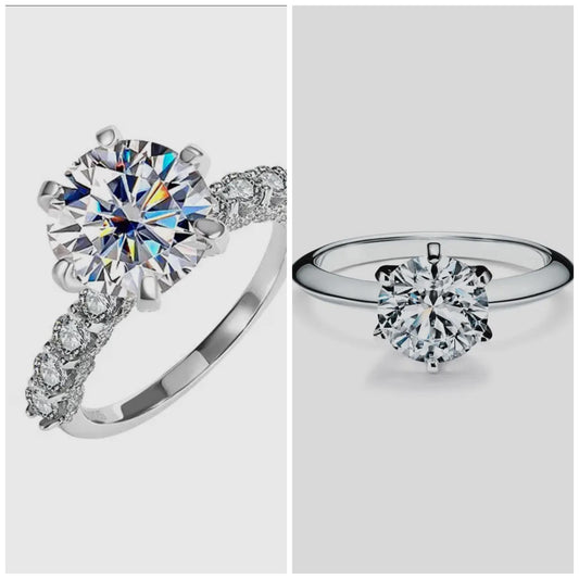 #00447 Moissanite wedding ring