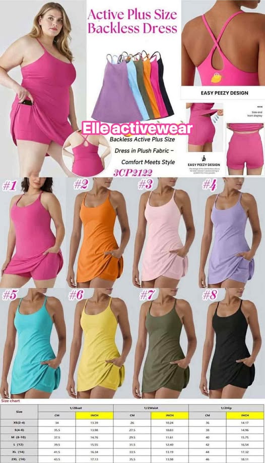 #00480 easy peasy activewear dress