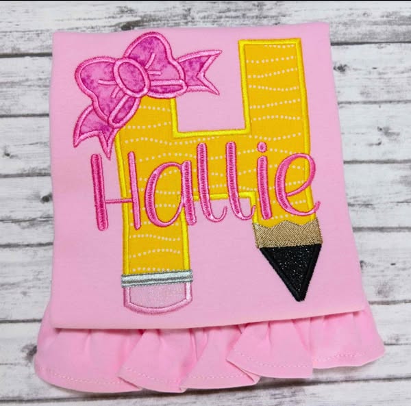 #00516 Back to school embroidery