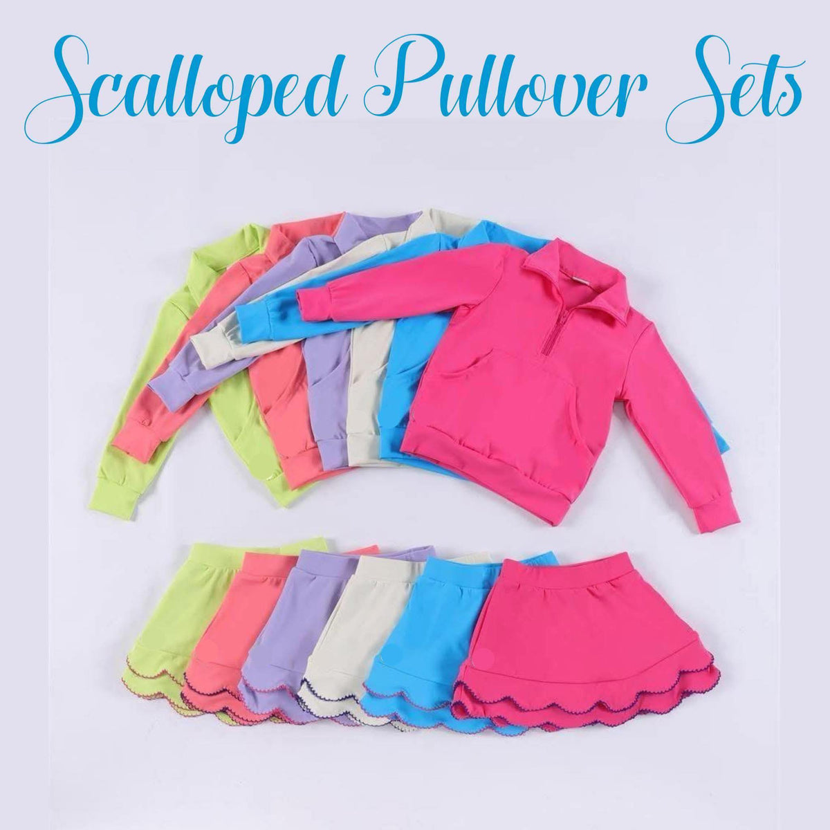 #00546 Scalloped Pullover Sets