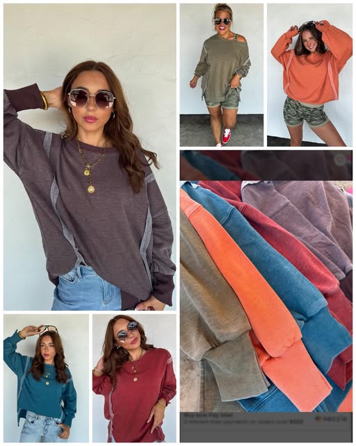 #00575 Fall colors classic crew pullover