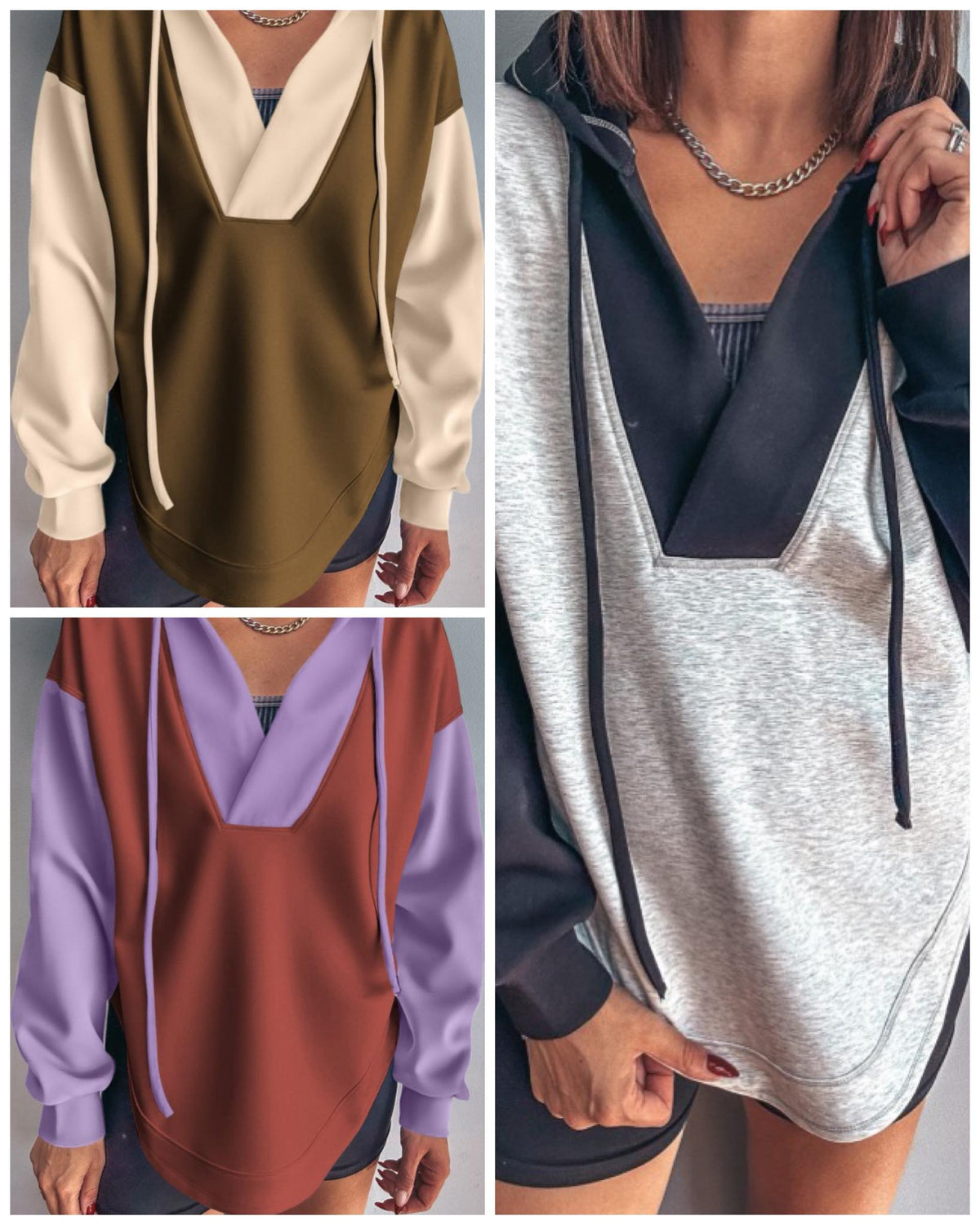 #00605 SS&D: Colorblock pullovers