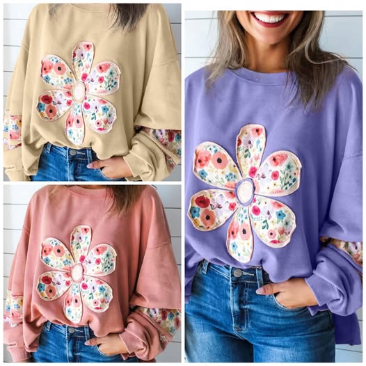#00696 SF: Patchwork flower