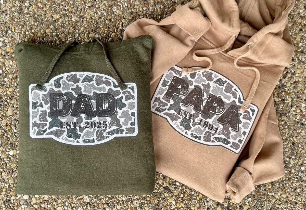 #00763 PINK FRIDAY Custom Camo Dad Hoodies