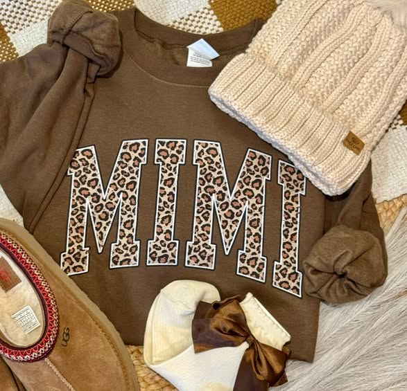 #00760 Customizable leopard sweatshirt