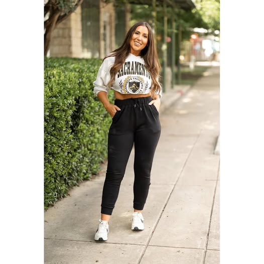 #00767  Julia Rose Fleece lined joggers