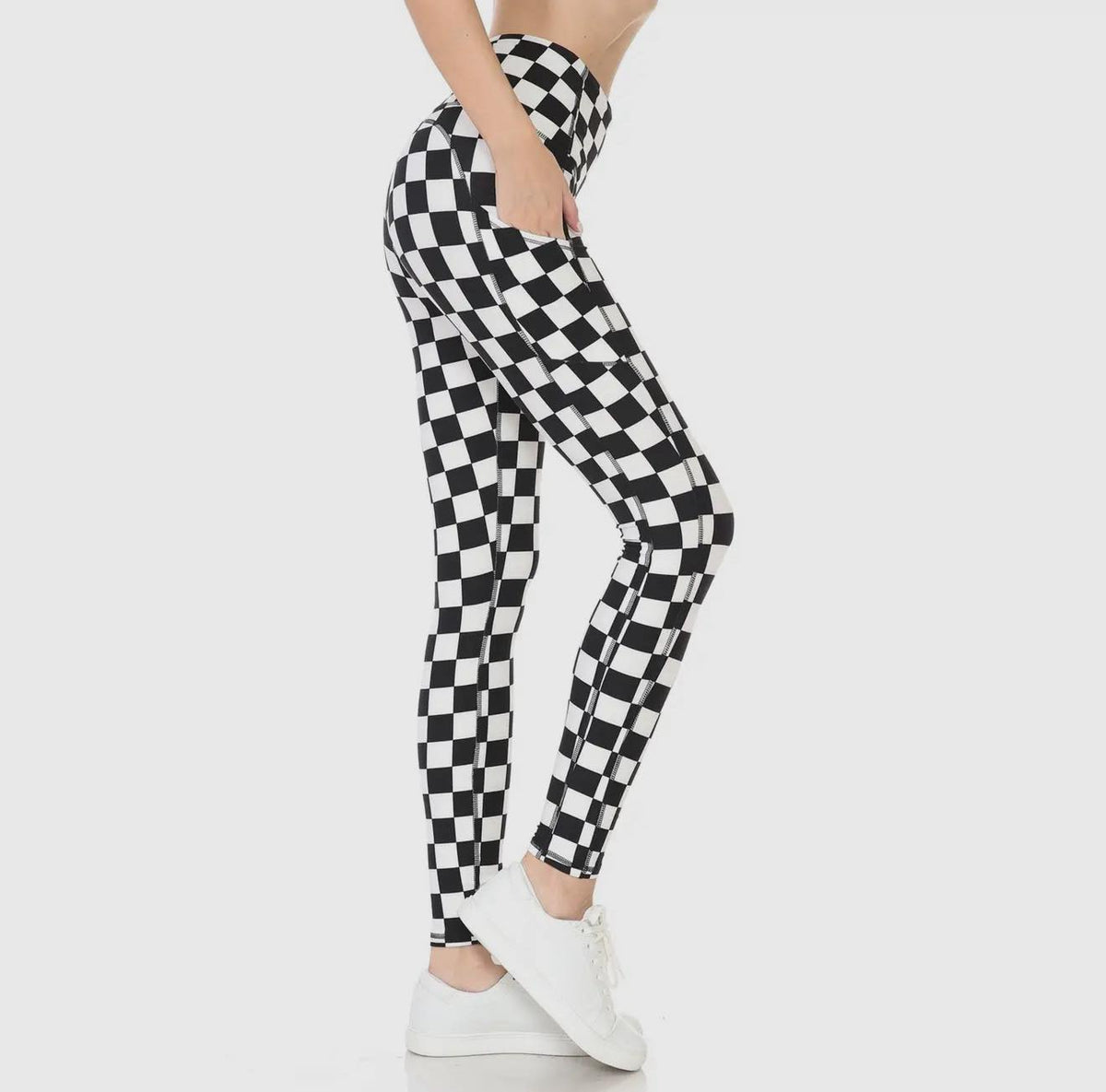 #00788 Checkered leggings