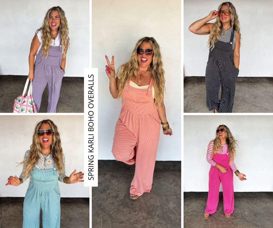#00967 Carly Boho Overalls
