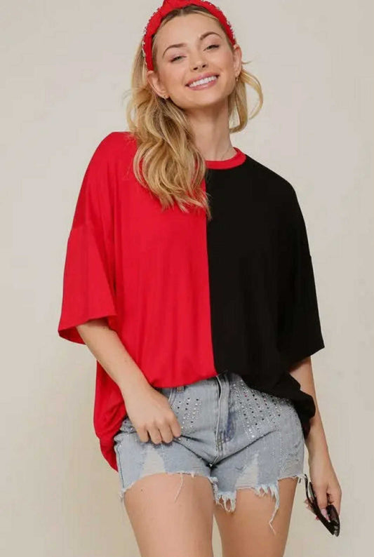 Red/Black Colorblock