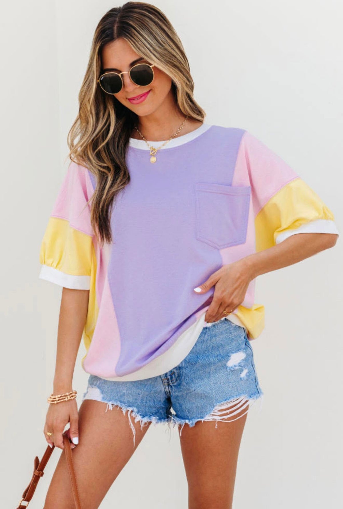 #01046 Summer Color block