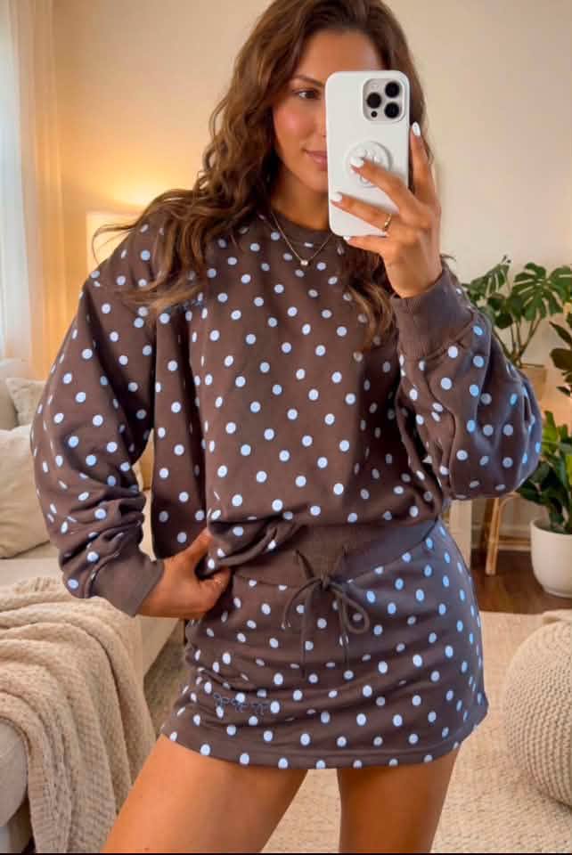 #01065 Polka Dot Party Brown Dots
