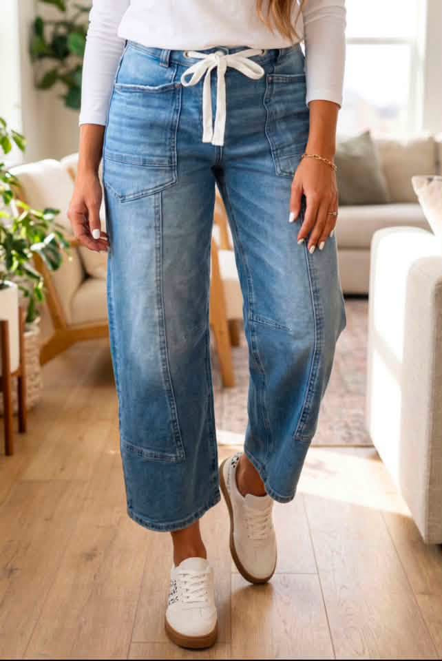 #01154 SS&D Denim crops