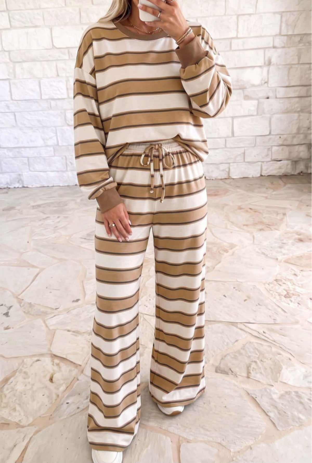 #01161 SSD mocha stripes set