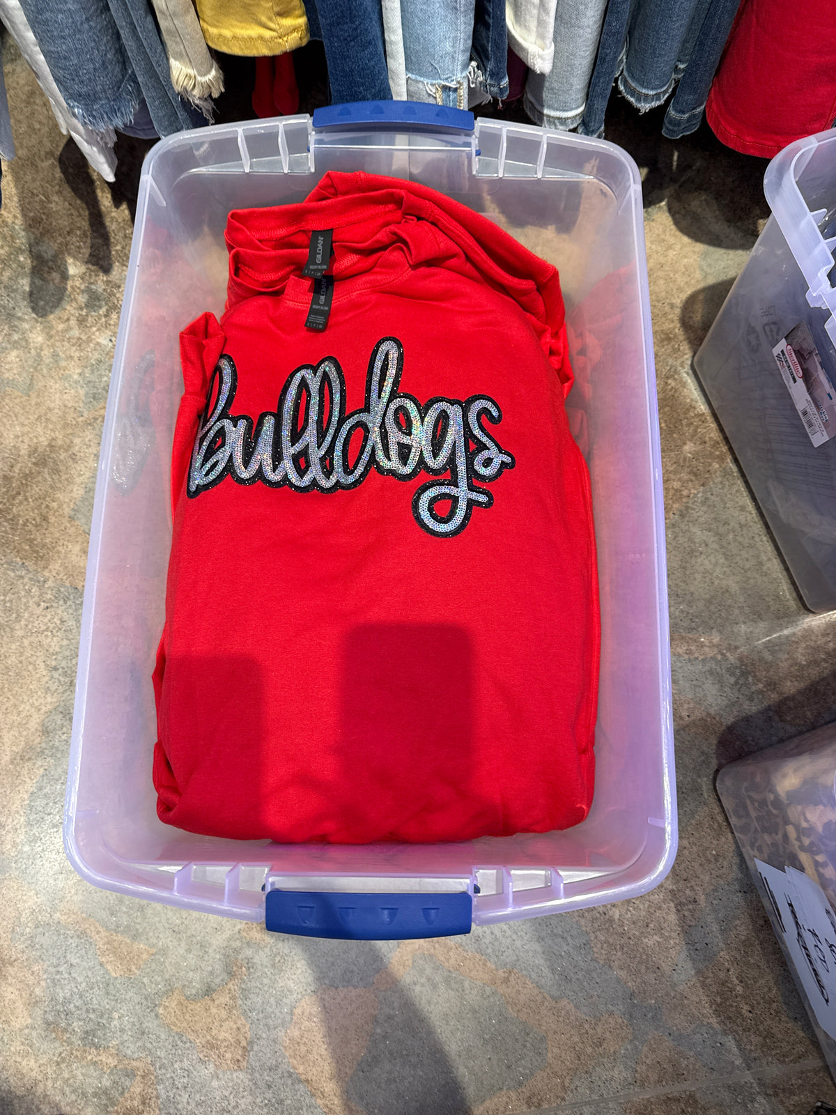 Sequin Bulldog Sweatshirt