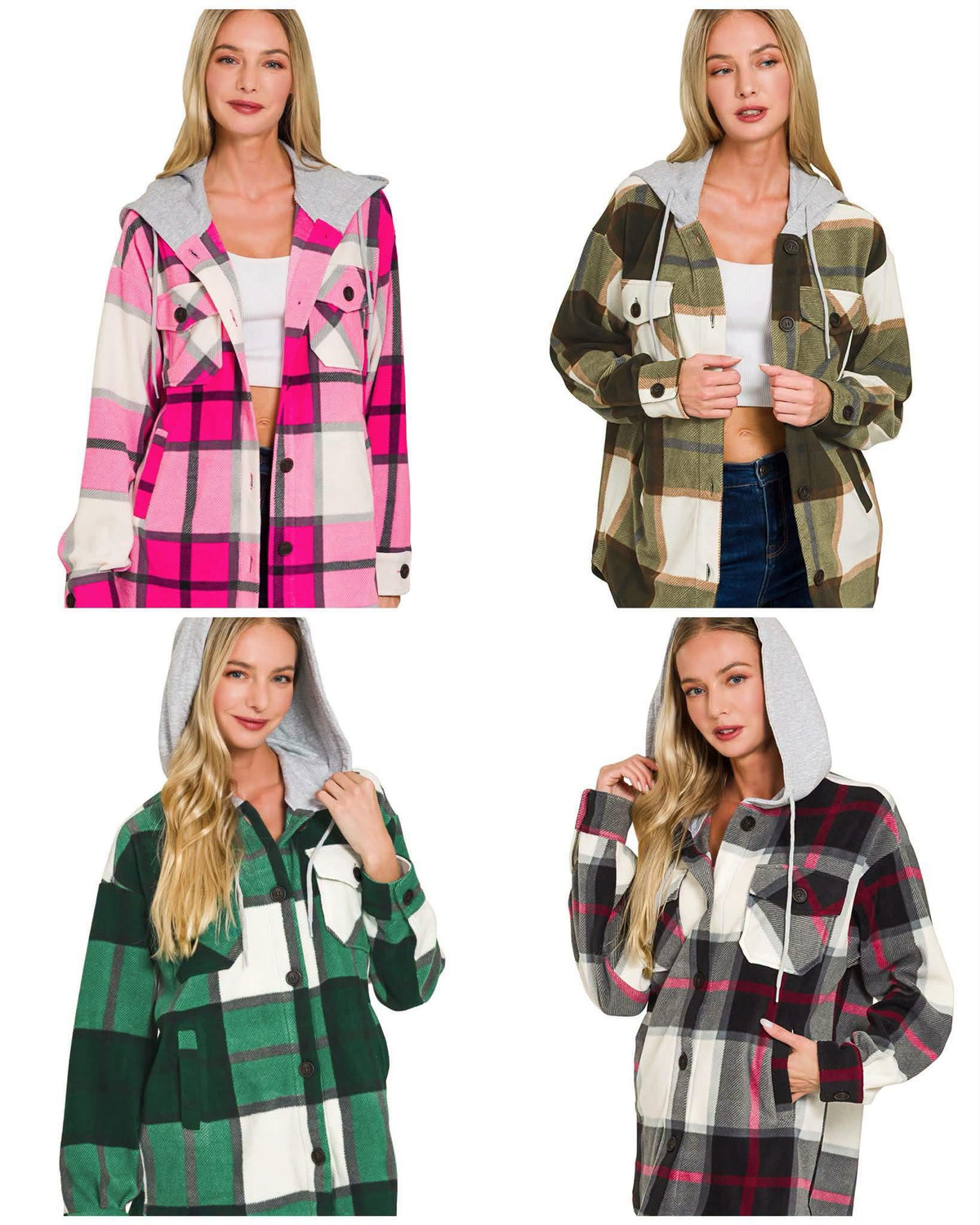 #01152 SF plaid shackets